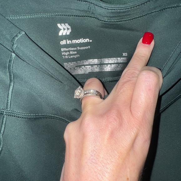 All in Motion Green High-Rise Leggings - Picture 5 of 5